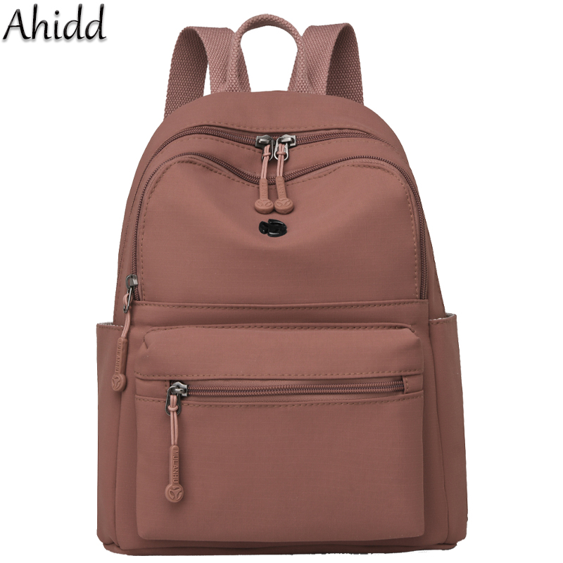 Women Bags Medium Size - カジュアルマルチポケットバックパック女性用防水ナイロンデイパック女性軽量バックパックレディース大容量トラベルバッグ