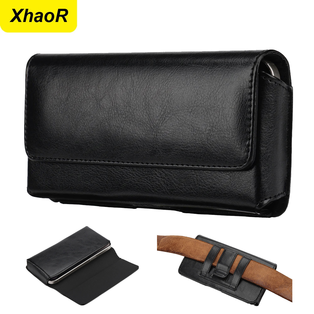 Saddle Bag Leather - ユニバーサルレザーベルトクリップバッグケース iPhone 17 16 15 Pro