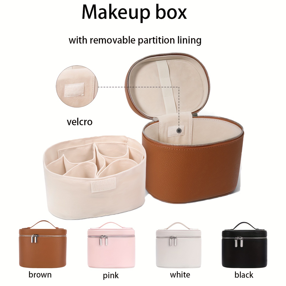 Women Bags Medium Size - 大容量 PU レザー化粧バッグポータブル化粧ボックス女性女の子旅行トイレタリー化粧品オーガナイザー