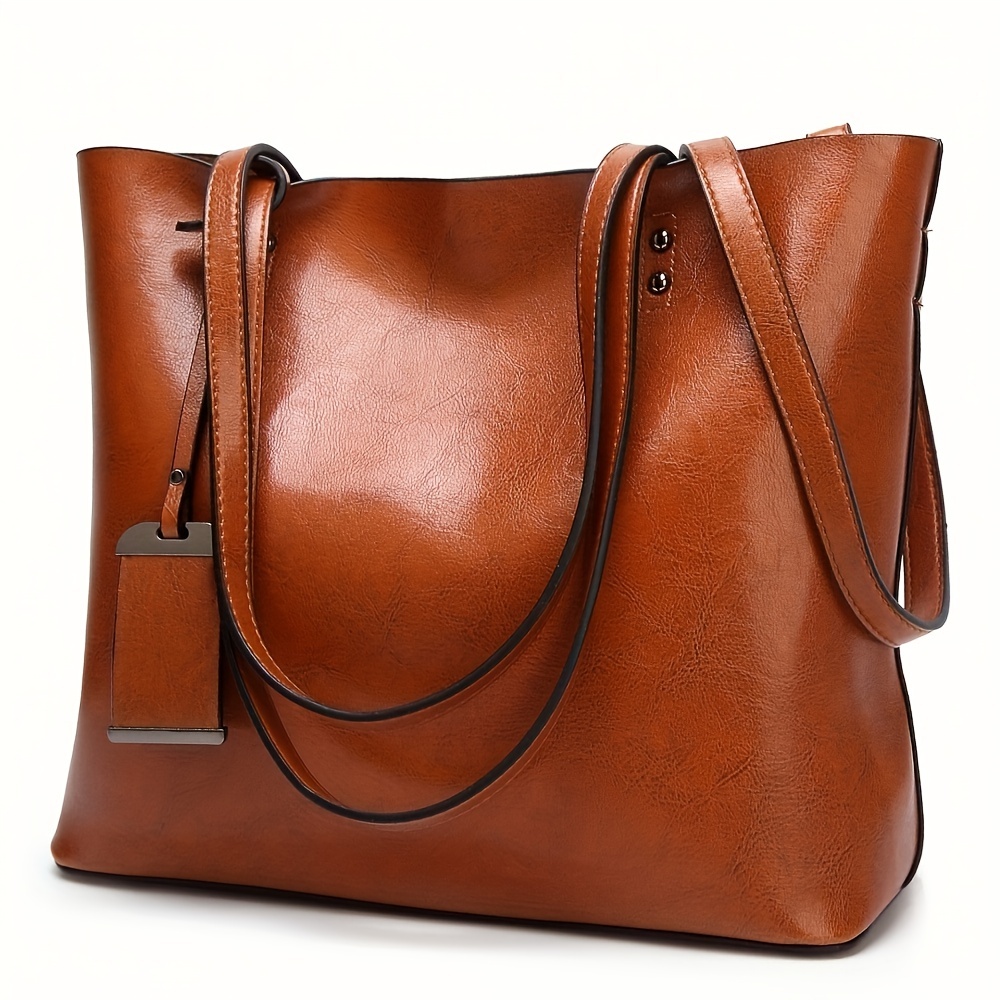 Women Bags For Work - 女性のためのクラシックなレトロな革のハンドバッグ,ファッショナブルなショルダーバッグ,作業文書,コンピューターの仕切り,旅行