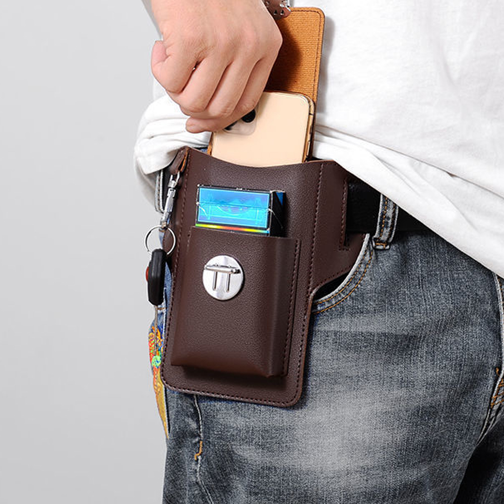 新型メンズウエストバッグ 携帯電話バッグ アウトドアPUレザ - Saddle Bag Leather のレビューと価格