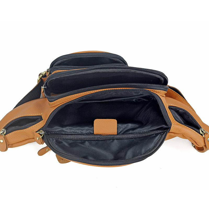 男性用本革ベルトバッグ,チェストバッグ,カジュアル,オートバ - Saddle Bag Leather のレビューと価格
