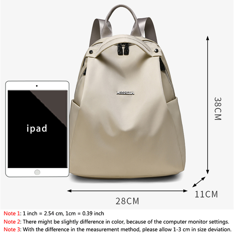 ファッションデイパック女性用最高品質ナイロンバックパック大容 - Women Bags Medium Size のレビューと価格