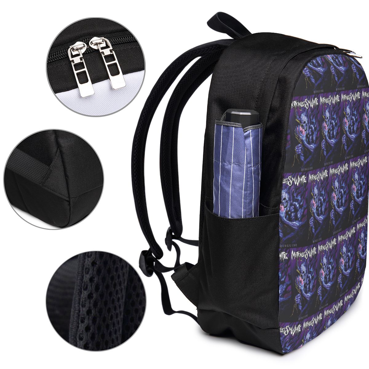 Motionless In White バックパック トラベ - Women Bags Laptop のレビューと価格