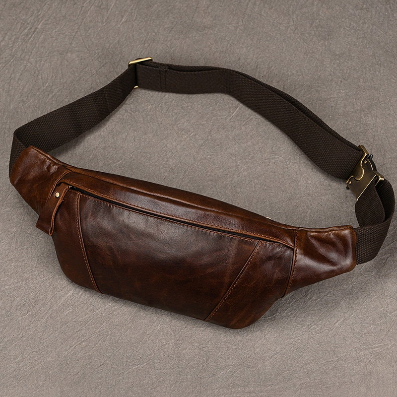 メンズレザーチェストバッグクロスボディショルダーバッグ男性用 - Saddle Bag Leather のレビューと価格