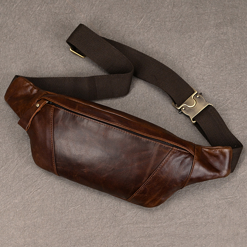 メンズレザーチェストバッグクロスボディショルダーバッグ男性用 - Saddle Bag Leather のレビューと価格