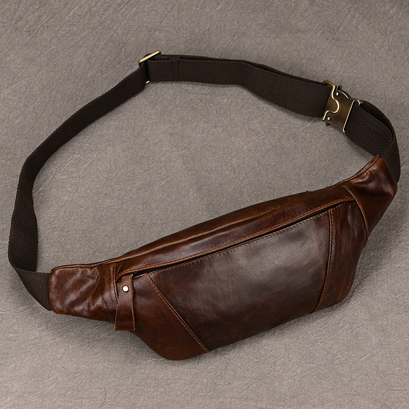 メンズレザーチェストバッグクロスボディショルダーバッグ男性用 - Saddle Bag Leather のレビューと価格