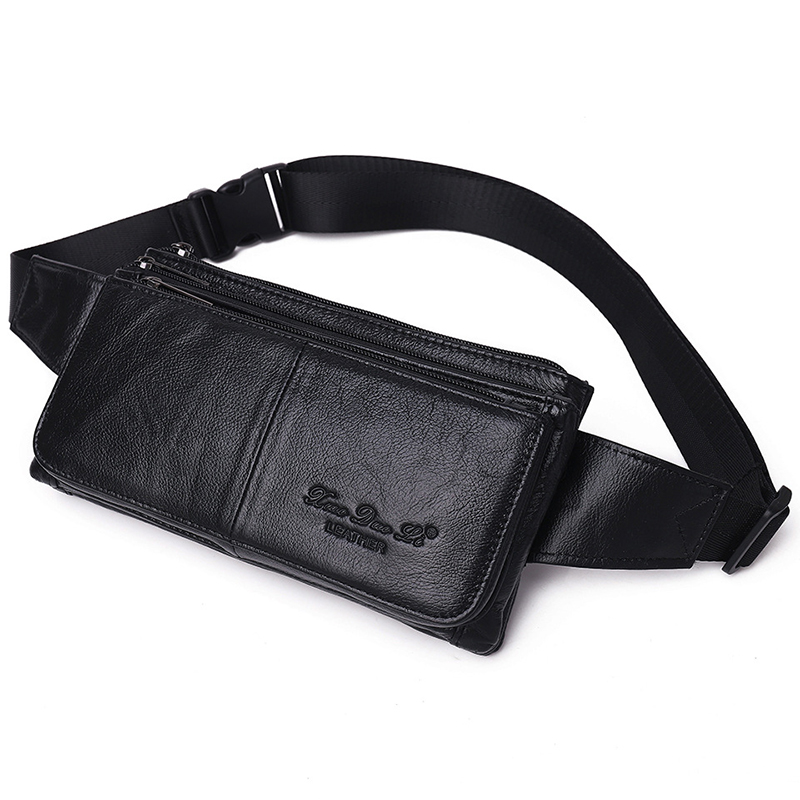 メンズウエストファニーパックベルトヒップバッグ財布本革トラベ - Saddle Bag Leather のレビューと価格