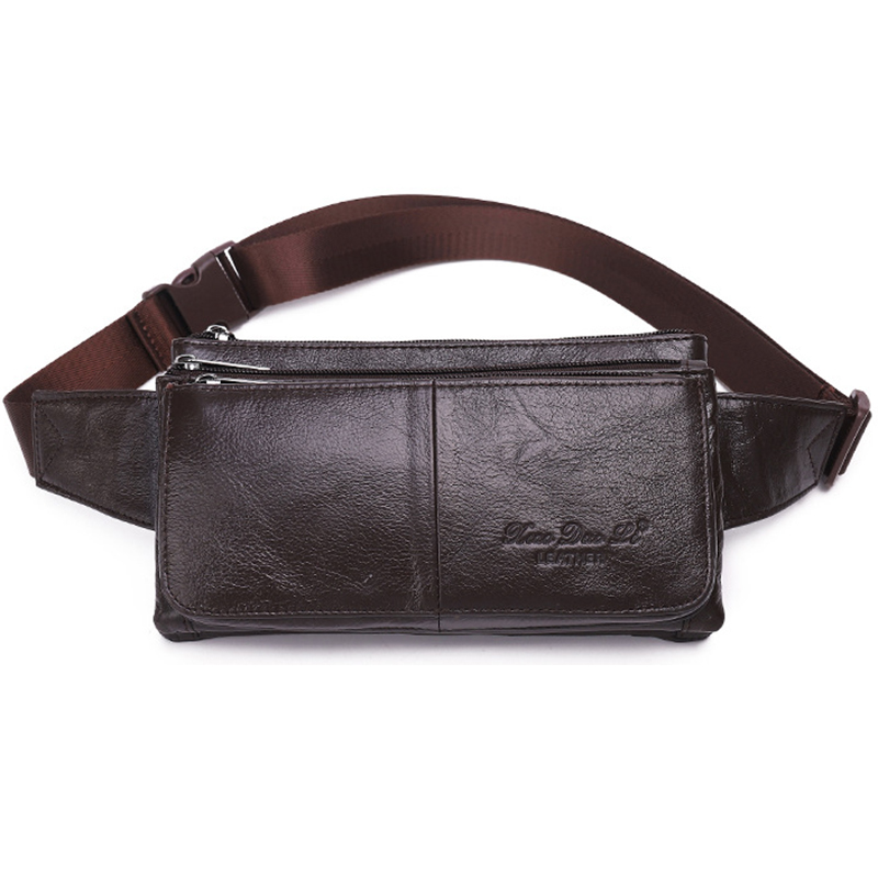 メンズウエストファニーパックベルトヒップバッグ財布本革トラベ - Saddle Bag Leather のレビューと価格