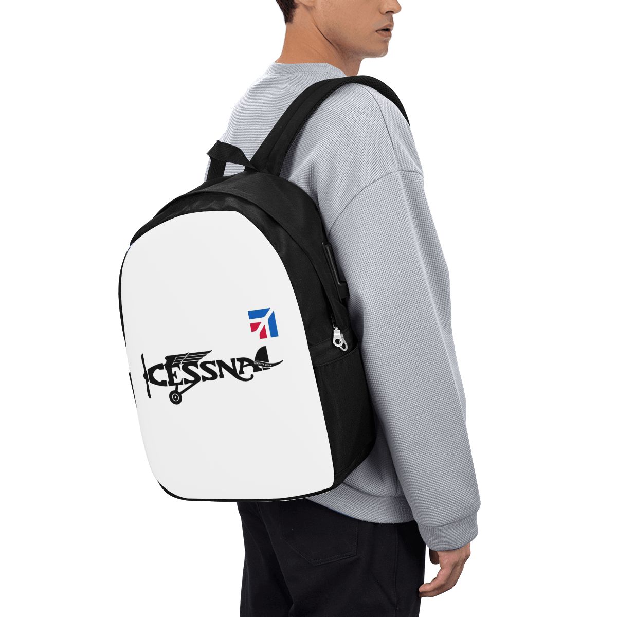 セスナロゴバックパック旅行ノートブックバッグコンピュータ大学 - Women Bags Laptop のレビューと価格