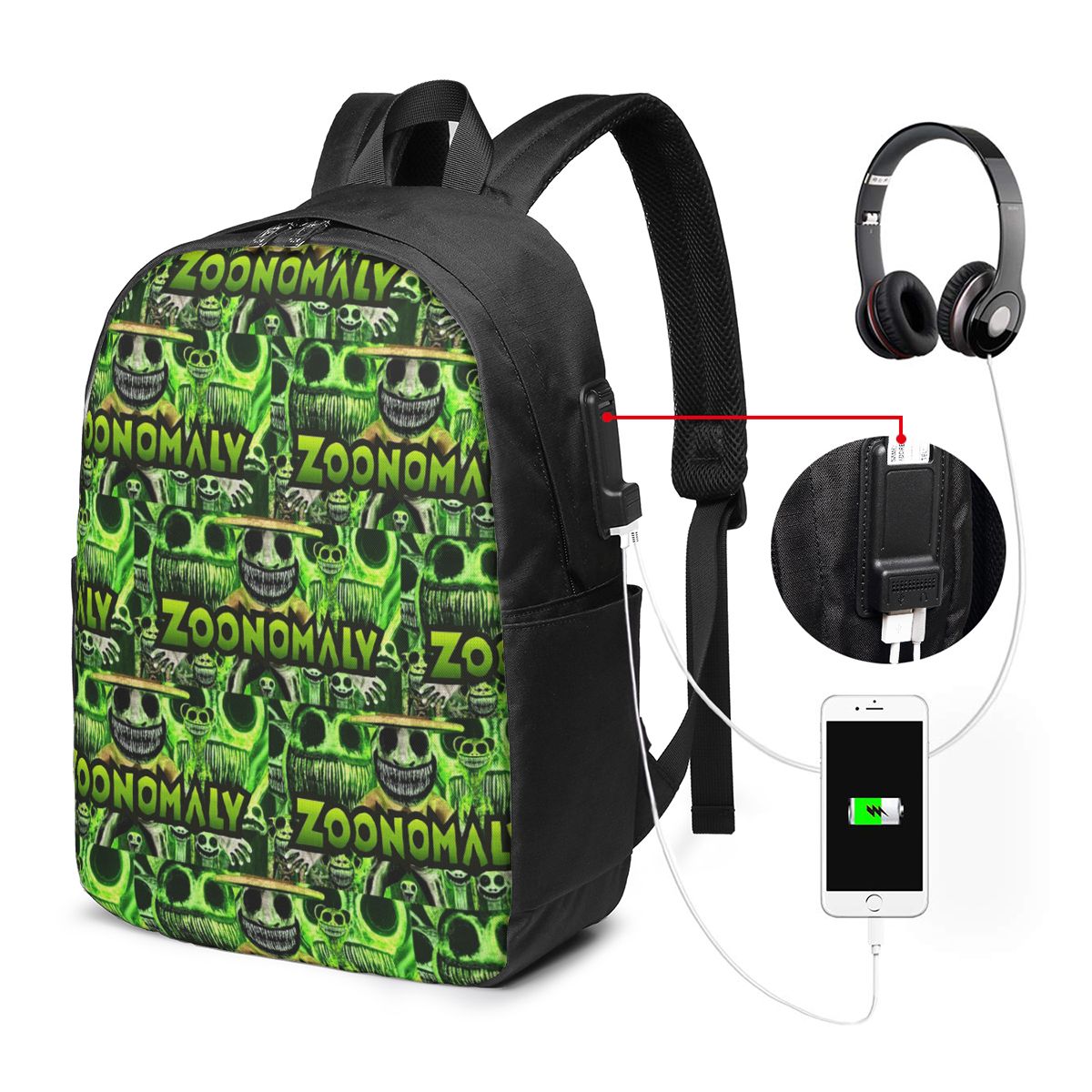Zoonomaly 漫画スチームゲームバックパック旅行ノート - Women Bags Laptop のレビューと価格