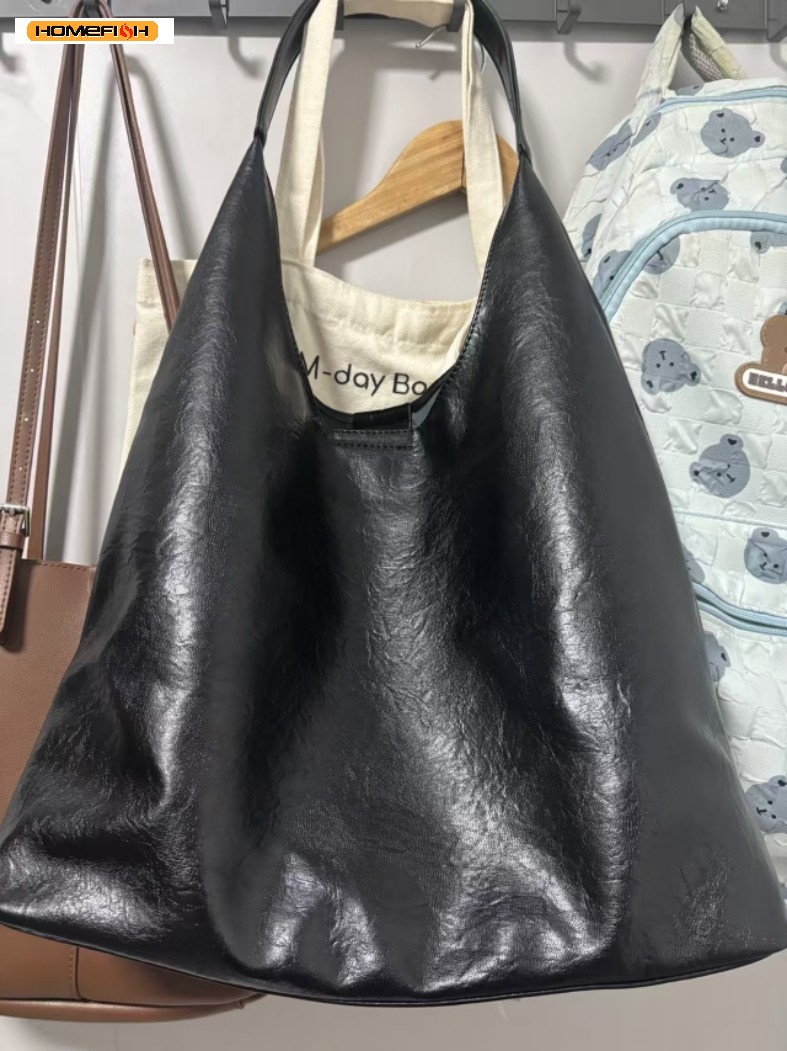 レトロシンプルな大型レディーストートショルダーバッグ 202 - Women Bags For Work のレビューと価格
