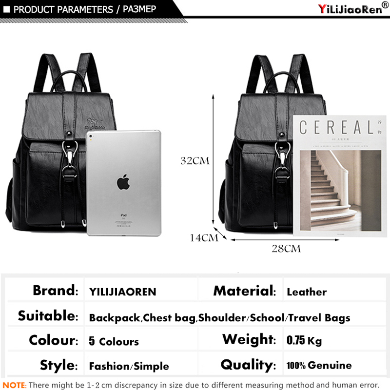 抗盗難バックパック女性のショルダーバッグ有名なブランドレザー - Women Bags Medium Size のレビューと価格