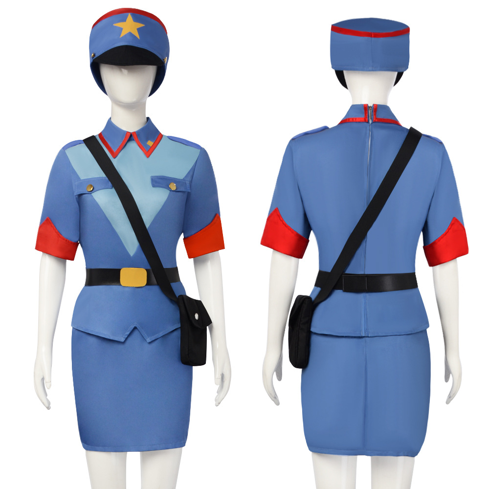 アニメ警官ジェニーのコスプレ衣装 女性警察制服ドレス ショル - Women Bags For Party のレビューと価格