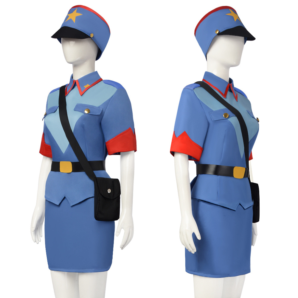 アニメ警官ジェニーのコスプレ衣装 女性警察制服ドレス ショル - Women Bags For Party のレビューと価格