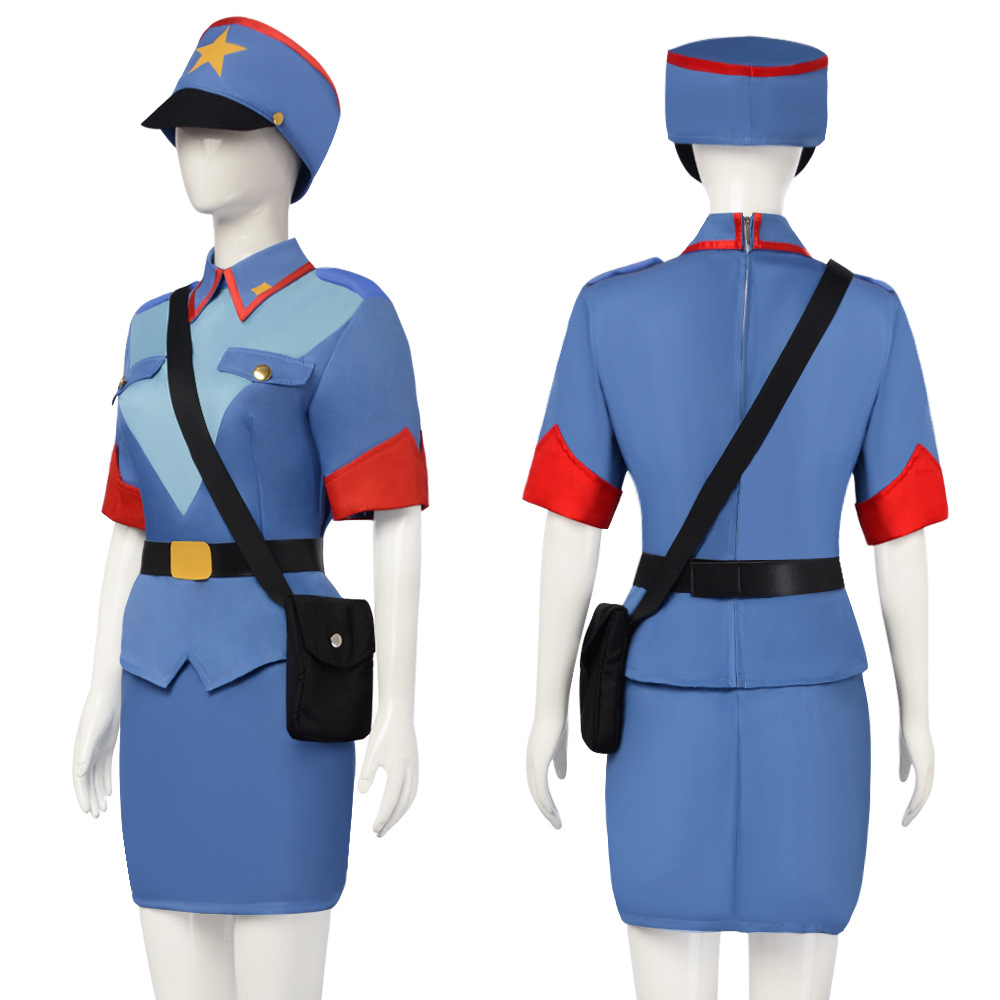 アニメ警官ジェニーのコスプレ衣装 女性警察制服ドレス ショル - Women Bags For Party のレビューと価格