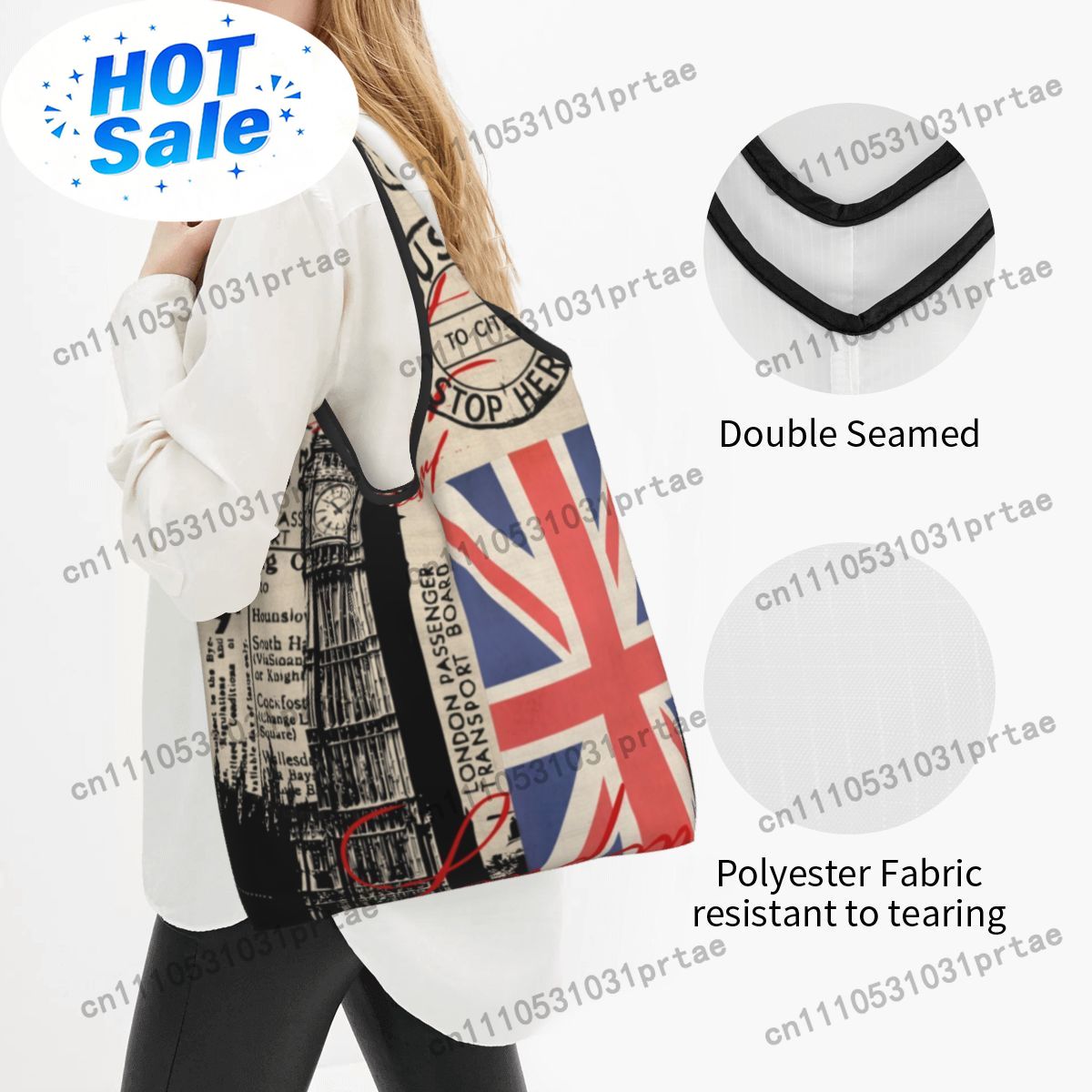 カスタムレトロヴィンテージロンドングロッサードショッピングバ - Women Bags Uk のレビューと価格