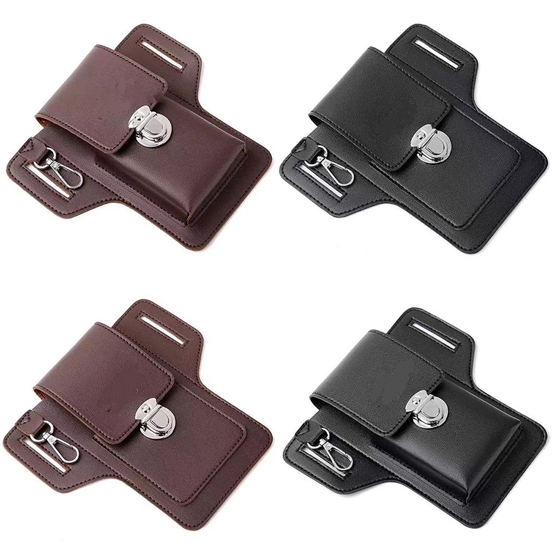 男性用多機能合成皮革ウエストバッグ、携帯電話財布、屋外旅行、 - Saddle Bag Leather のレビューと価格
