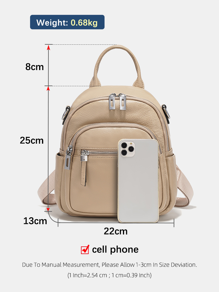 Zency 本革小型バックパックナップザックマルチポケットデ - Women Bags For Work のレビューと価格