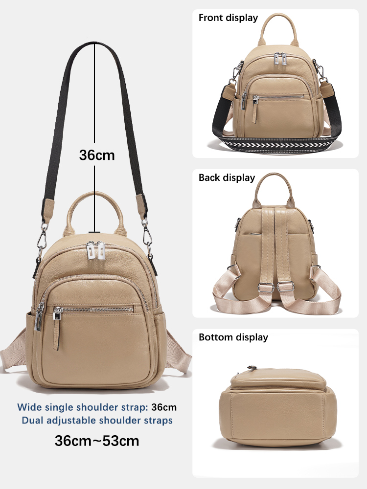 Zency 本革小型バックパックナップザックマルチポケットデ - Women Bags For Work のレビューと価格