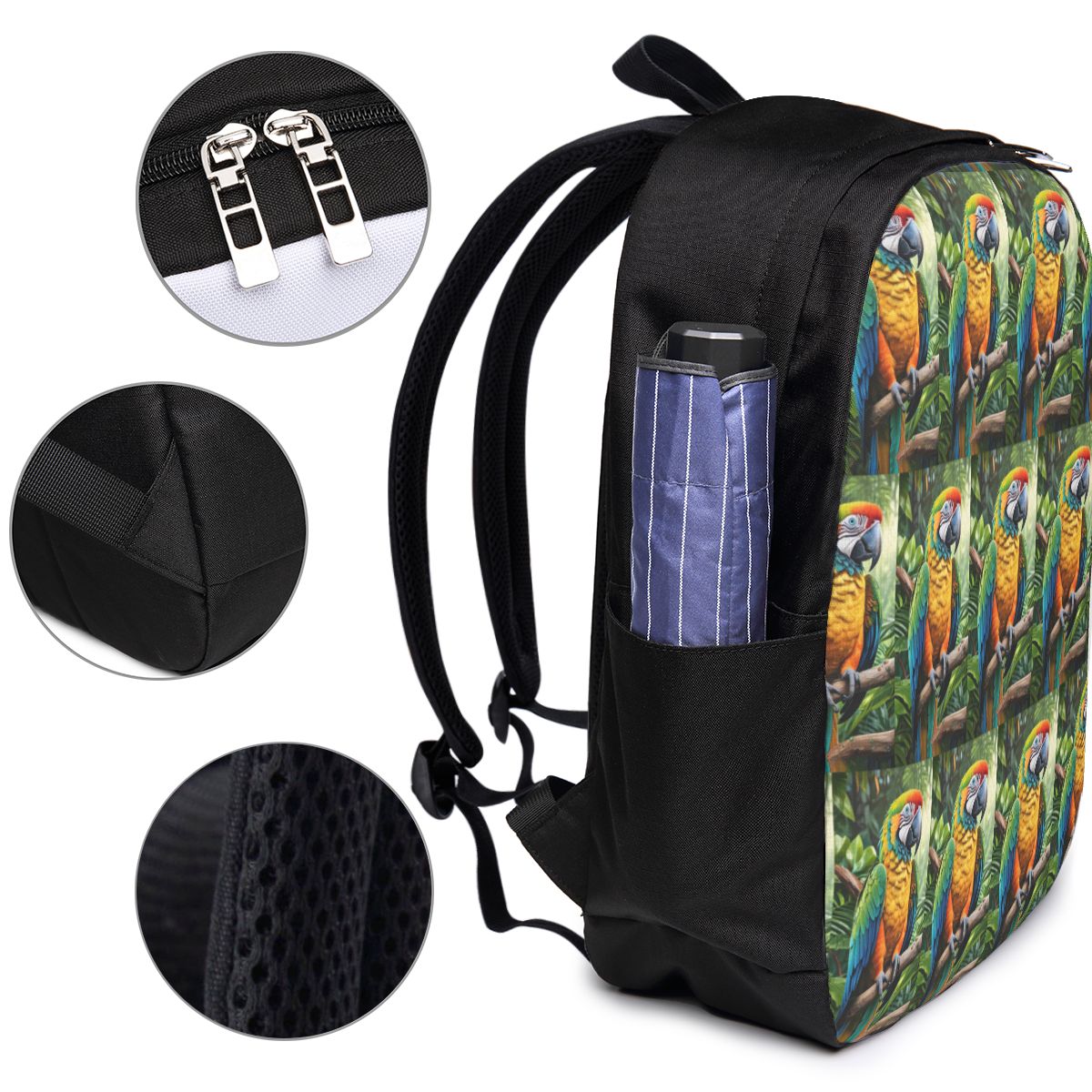 かわいいコンゴウインコのバックパック旅行ノートブックバッグコ - Women Bags Laptop のレビューと価格
