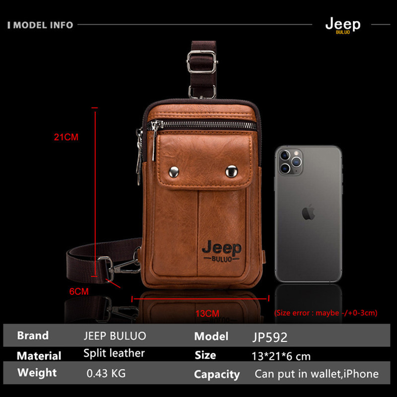 ジープ BULUO 小型多機能スリングクロスボディバッグブラ - Saddle Bag Leather のレビューと価格