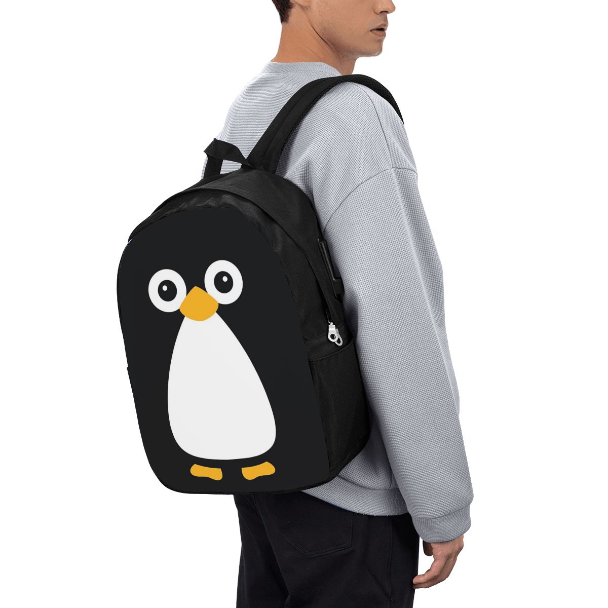 かわいいベクターペンギンバックパック旅行ノートブックバッグコ - Women Bags Laptop のレビューと価格