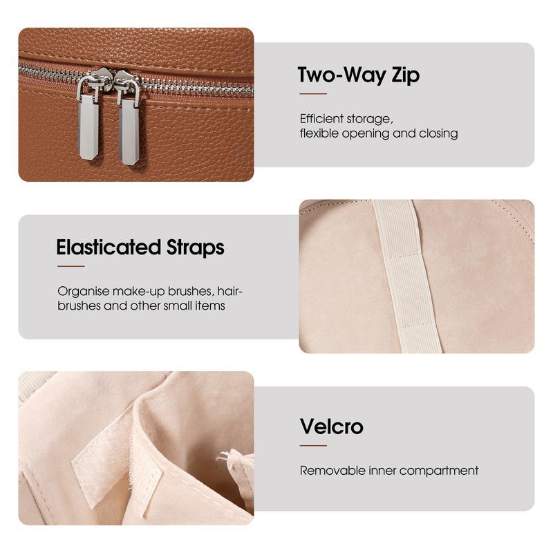 大容量 PU レザー化粧バッグポータブル化粧ボックス女性女の - Women Bags Medium Size のレビューと価格