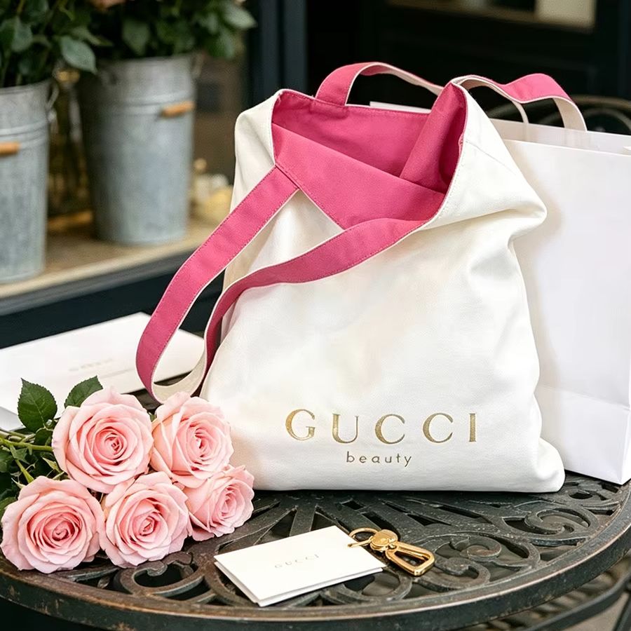グッチのバッグ レディース キャンバス トートバッグ 両面デ - Women Bags Medium Size のレビューと価格