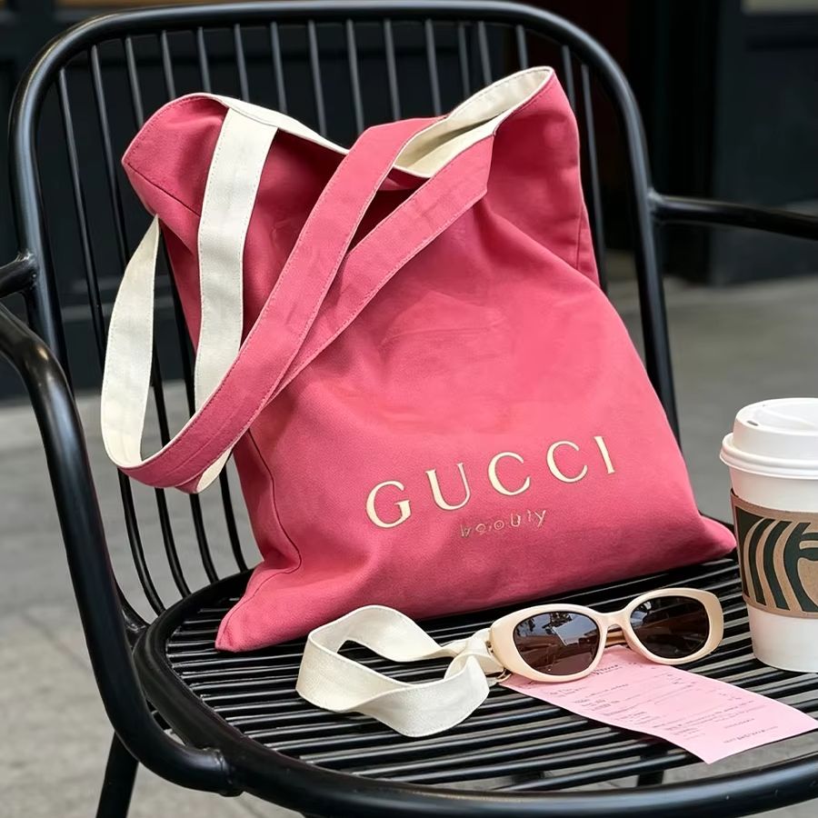 グッチのバッグ レディース キャンバス トートバッグ 両面デ - Women Bags Medium Size のレビューと価格