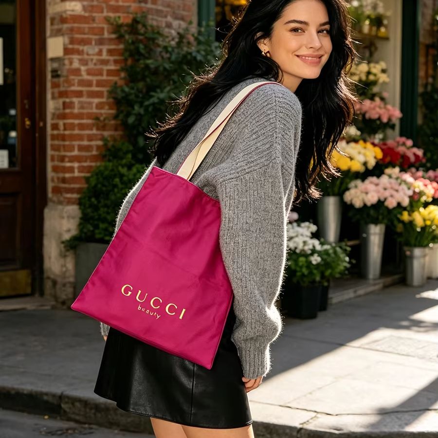 グッチのバッグ レディース キャンバス トートバッグ 両面デ - Women Bags Medium Size のレビューと価格